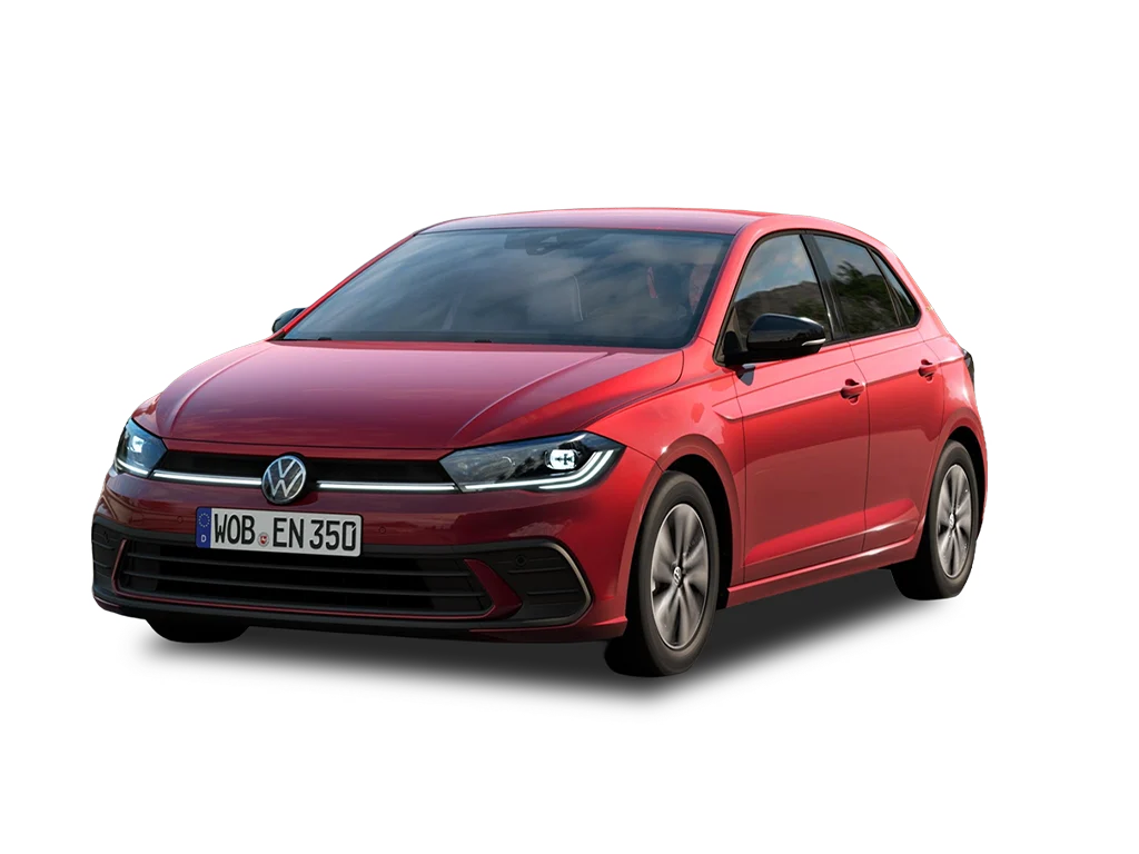 VW Polo freigestellt 1024x768 rotes Fahrzeug